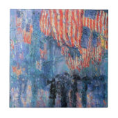 Avenue in the Rain by Frederick Childe Hasssam タイル (正面)