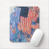 Avenue in the Rain by Frederick Childe Hasssam マウスパッド (マウス)