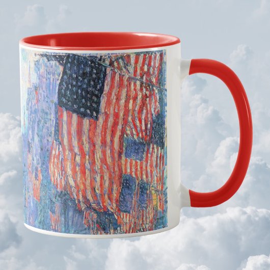 Avenue in the Rain by Frederick Childe Hasssam マグカップ