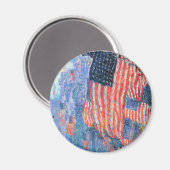 Avenue in the Rain by Frederick Childe Hasssam マグネット (正面/裏面)