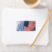 Avenue in the Rain by Frederick Childe Hasssam ラベル (インサイチュ)