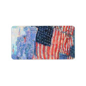 Avenue in the Rain by Frederick Childe Hasssam ラベル (正面)