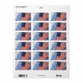 Avenue in the Rain by Frederick Childe Hasssam ラベル (フルシート)