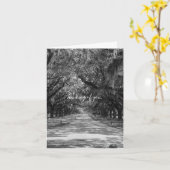 Avenue Of Oaks Grayscale 考え'S Of Youカード カード (黄色い花)