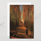 Avenue of Poplars in Autumn by Vincent van ゴッホ (正面/裏面)