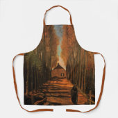 Avenue of Poplars in Autumn by Vincent van ゴッホ エプロン (正面)