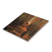 Avenue of Poplars in Autumn by Vincent van ゴッホ タイル (側面)