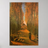 Avenue of Poplars in Autumn by Vincent van ゴッホ ポスター (正面)