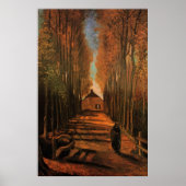 Avenue of Poplars in Autumn by Vincent van ゴッホ ポスター (正面)