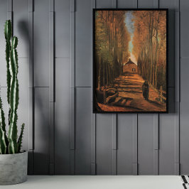 Avenue of Poplars in Autumn by Vincent van ゴッホ ポスター