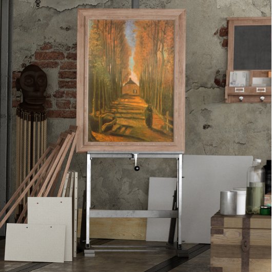 Avenue of Poplars in Autumn by Vincent van ゴッホ ポスター