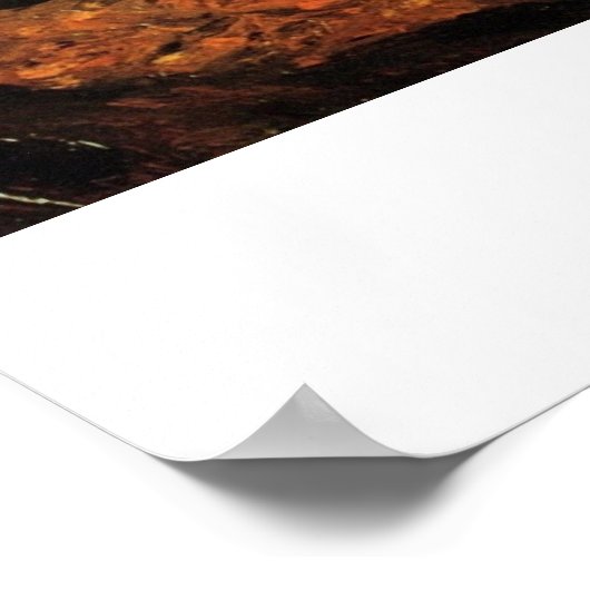 Avenue of Poplars in Autumn by Vincent van Gogh ポスター (角)