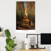 Avenue of Poplars in Autumn by Vincent van Gogh ポスター (ホームオフィス)