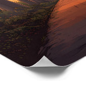 Avenue of the Baobabs Madagascar Art Travel ポスター (角)