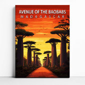 Avenue of the Baobabs Madagascar Canvas Wall Art キャンバスプリント