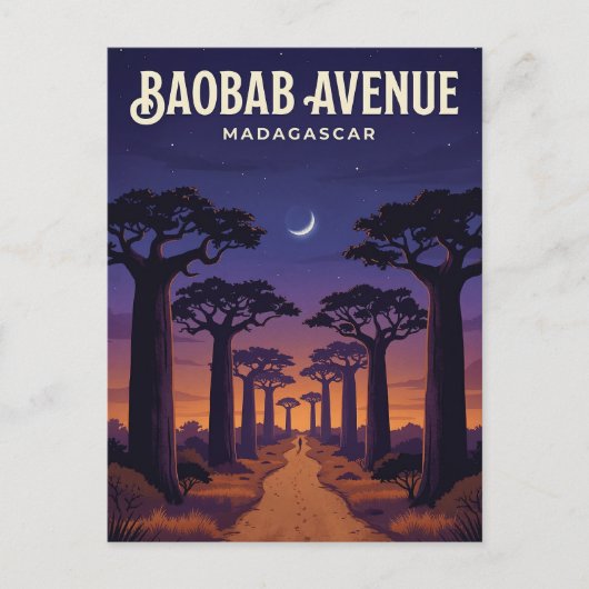 Avenue of the Baobabs, Morondava, Menabe ポストカード (正面)