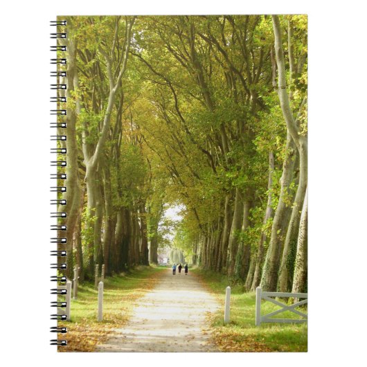 Avenue of Treesフォトノートブック ノートブック (正面)