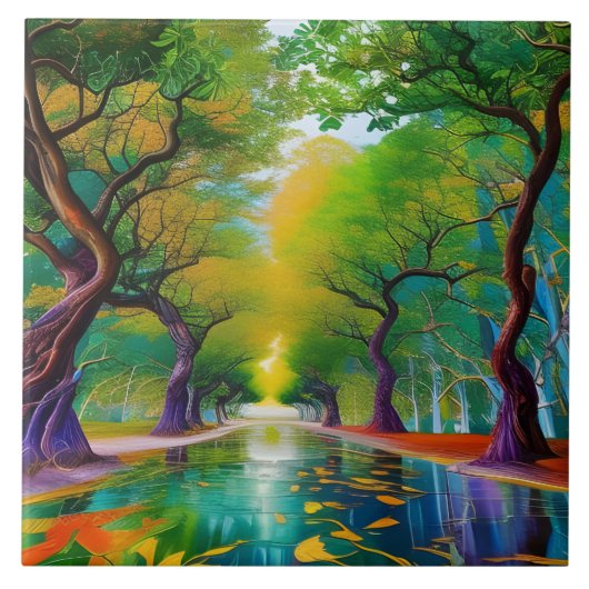 Avenue of Trees紅葉 タイル (正面)