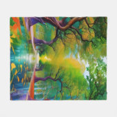 Avenue of Trees紅葉 フリースブランケット (正面(横))