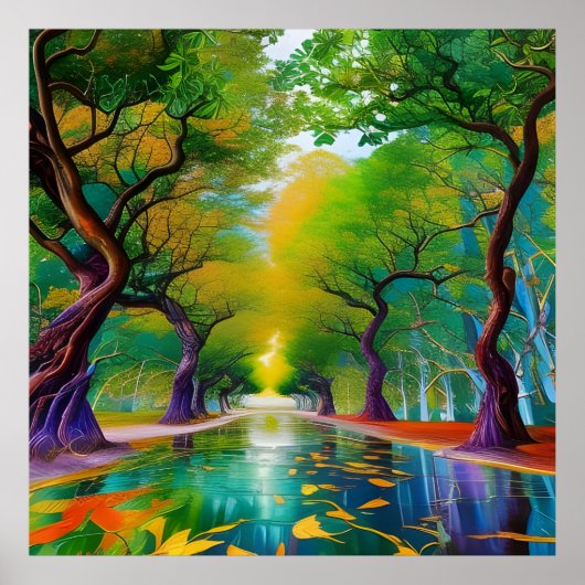 Avenue of Trees紅葉 ポスター (正面)