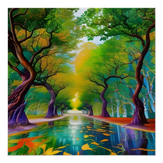 Avenue of Trees紅葉 ポスター (正面)