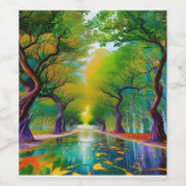 Avenue of Trees紅葉 ワインラベル (シングルラベル)