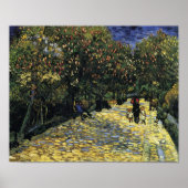 Avenue with Chestnut Trees at Arles, Van Gogh ポスター (正面)
