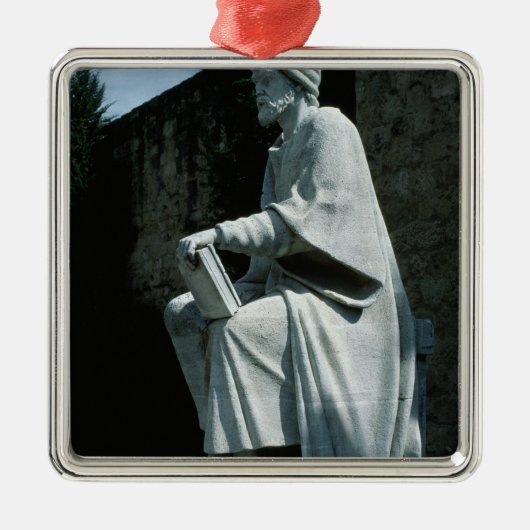 Averroesの彫像 メタルオーナメント (正面)