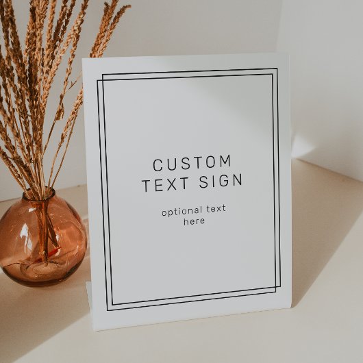 AVERYミニマモダンリストのカスタムウェディング 台座サイン