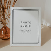 AVERYミニマモダンリスト結婚の写真ブース 台座サイン