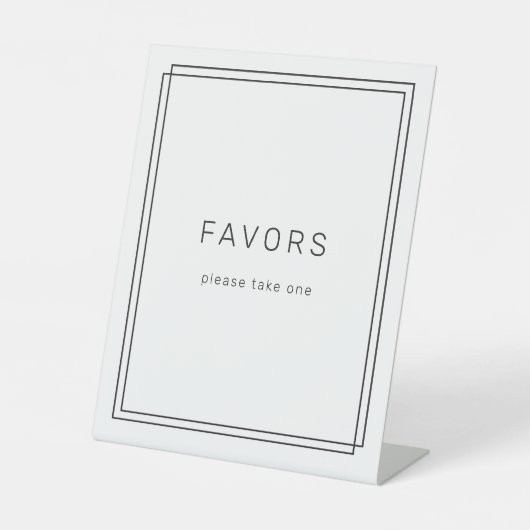 AVERYミニマモダンリスト結婚式の引き出物 台座サイン