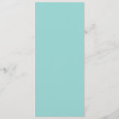 AVERYミントグリーン結婚のテーブルサンキューカード メニュー (裏面)