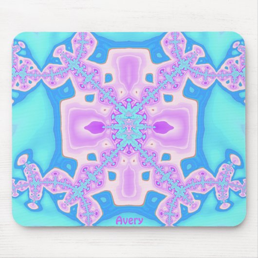 AVERY ～ザニーピンク、紫、青 マウスパッド (正面)