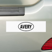 AVERY バンパーステッカー (車上)