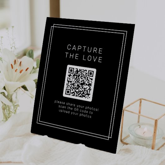 AVERY モダン Black Capture the Love 結婚's 台座サイン