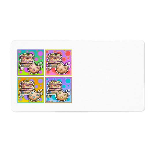 AVERY ラベル - ポップアート COOKIES (正面)