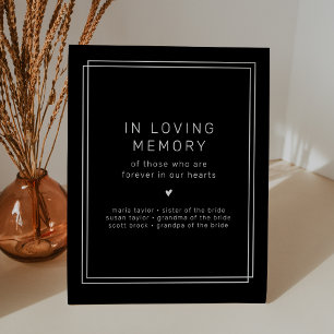 AVERY BLACK In Loving Memory結婚's Memorial 台座サイン