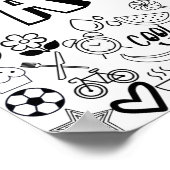 'AVERY' Color-It-Yourselfアウトラインデザイン ポスター (角)