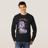 Avery Cute Unicornデザインfor Girls Name Avery Tシャツ (正面フル)