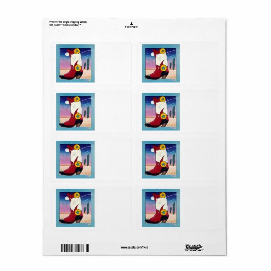 AVERY LABEL – すべてのドレスアップカウボーイブーツ ラベル (フルシート)