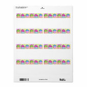 AVERY LABELS - ポップ・アートの Art CUPCAKES ラベル (フルシート)