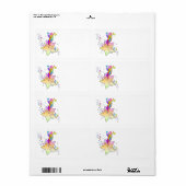 AVERY LABELS - STAR ポップ・アートの ART ラベル (フルシート)