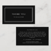 AVERY Modern Dark Double Frame Thank You 名刺 (正面/裏面)