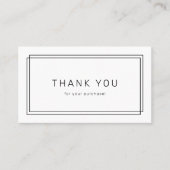 AVERY Modern Minimalist Business Thank You 割引カード (正面)