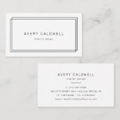 AVERY Modern Minimalist Double Frame 名刺 (正面/裏面)