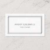 AVERY Modern Minimalist Double Frame QR Code 名刺 (正面)