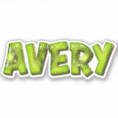 Avery Name Kiwi Design Aufkleber Sticker シール (正面)