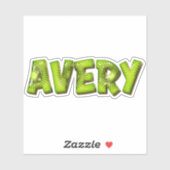 Avery Name Kiwi Design Aufkleber Sticker シール (シート)