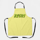 Avery Name Kiwi Design Küchenschürze Schürze エプロン (正面)