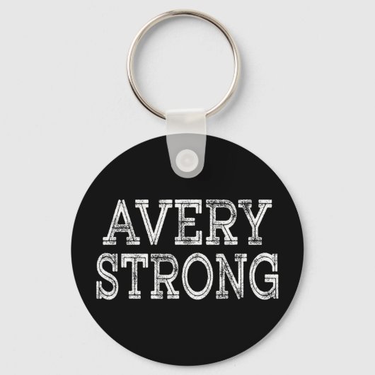 Avery strong squad family reunion last name team  キーホルダー (正面)